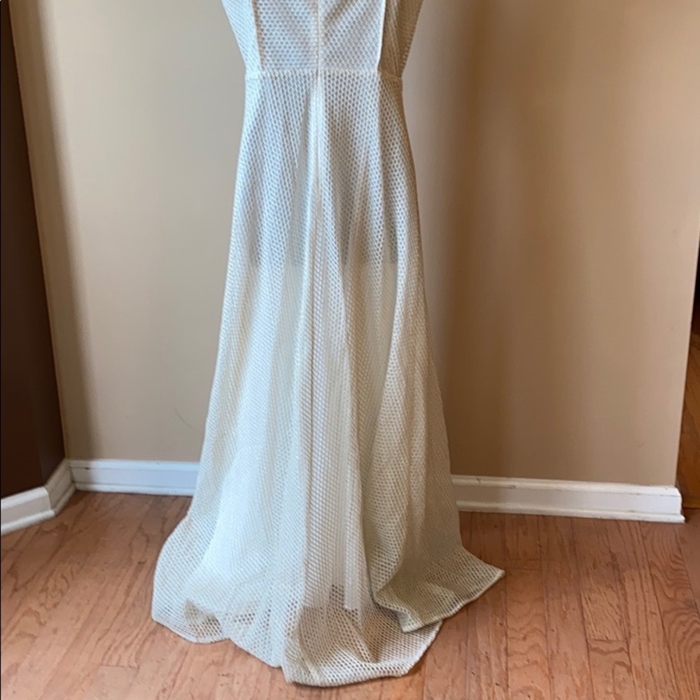 NWT GRACIA SLEEVELESS CREAM & GOLD MAXI DRESS - Picture 13 of 13